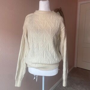 Vintage 80s / 90s Cottagecore‎ Wool Alpaca Sweater